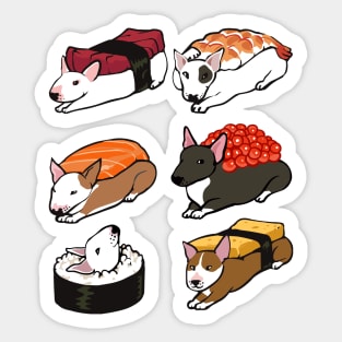 Sushi Bull Terrier Sticker